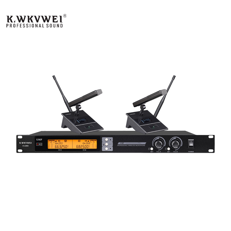 K-2260F（一拖二无线方杆会议话筒）