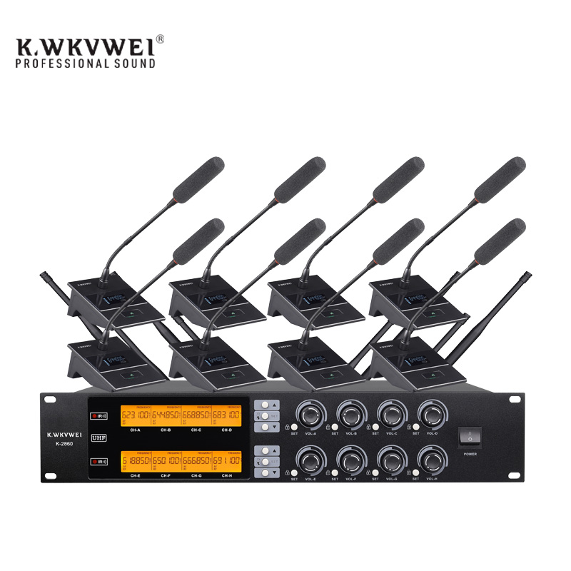 K-2860（一拖八无线鹅颈会议话筒）