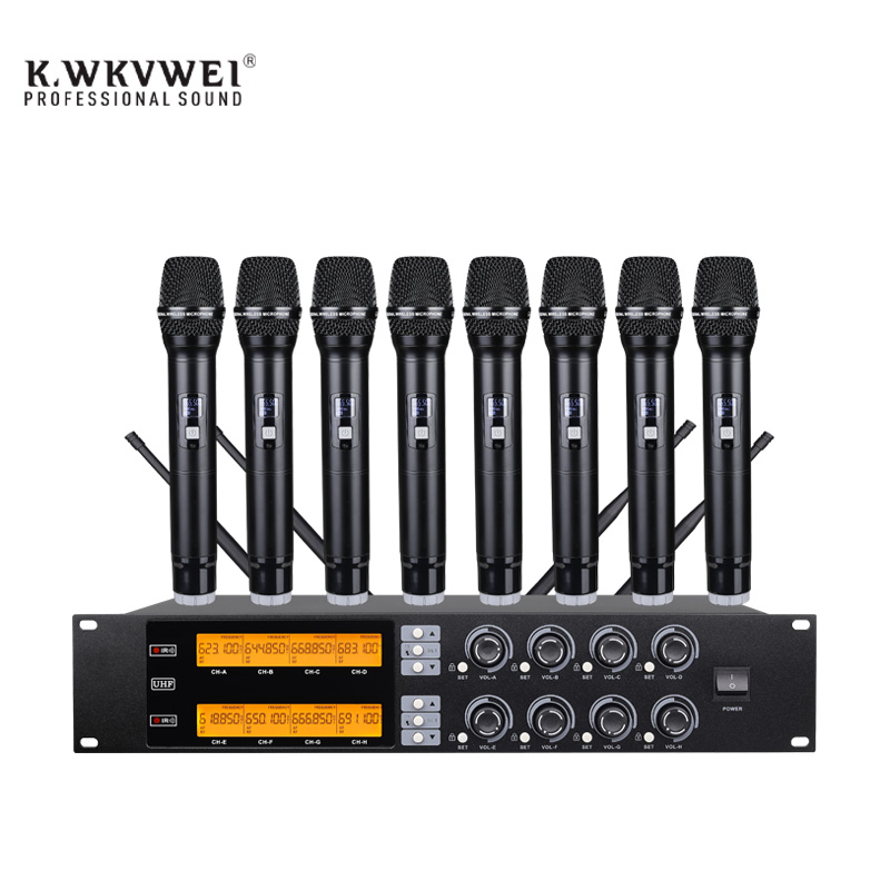 KS-658（U段红外对频一拖八无线手持话筒）